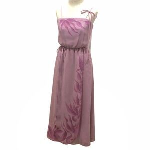 FINAL MARKDOWN Vintage 70s lilac chiffon dress XS Small